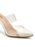 GNIST Love heart Transparent White Heels